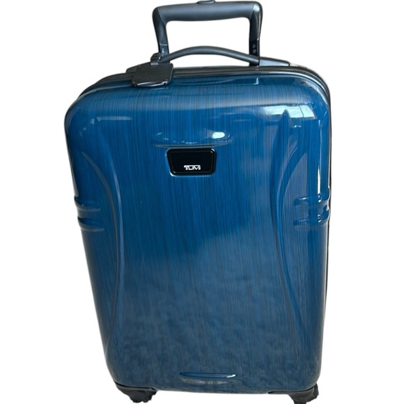 Tumi Blue Hard Shell Suitcase - Picture 3 of 8